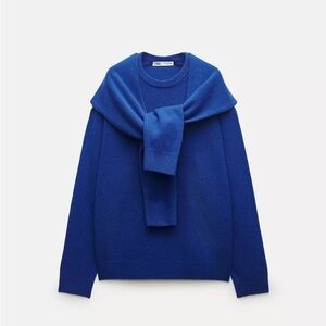 100% wool Vibrant Blue Sweater